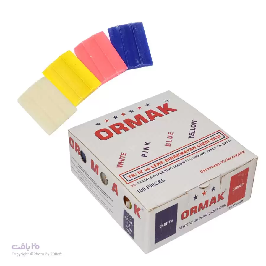 صابون خیاطی کریر بسته 100 تایی